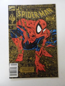 Spider-Man #1 (1990) Gold 2nd Print UPC Newsstand VF- condition