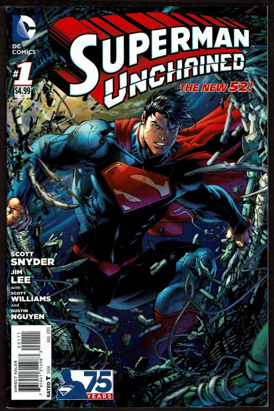 Superman Unchained #1  (Aug 2013, DC)  9.2 NM-