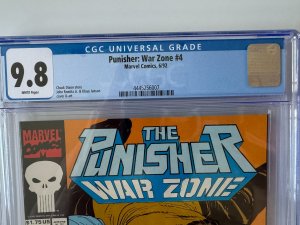 PUNISHER WAR ZONE 4 CGC 9.8 MARVEL COMICS (1992)
