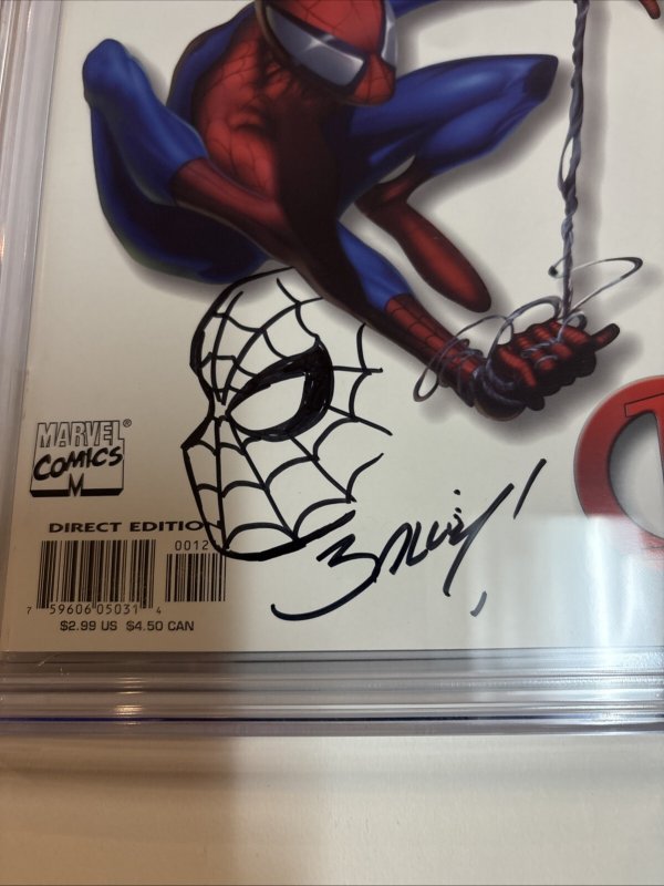 Ultimate Spider-man (2000) # 1 (CGC 9.8 SS) Signed Mark Barley * Variant