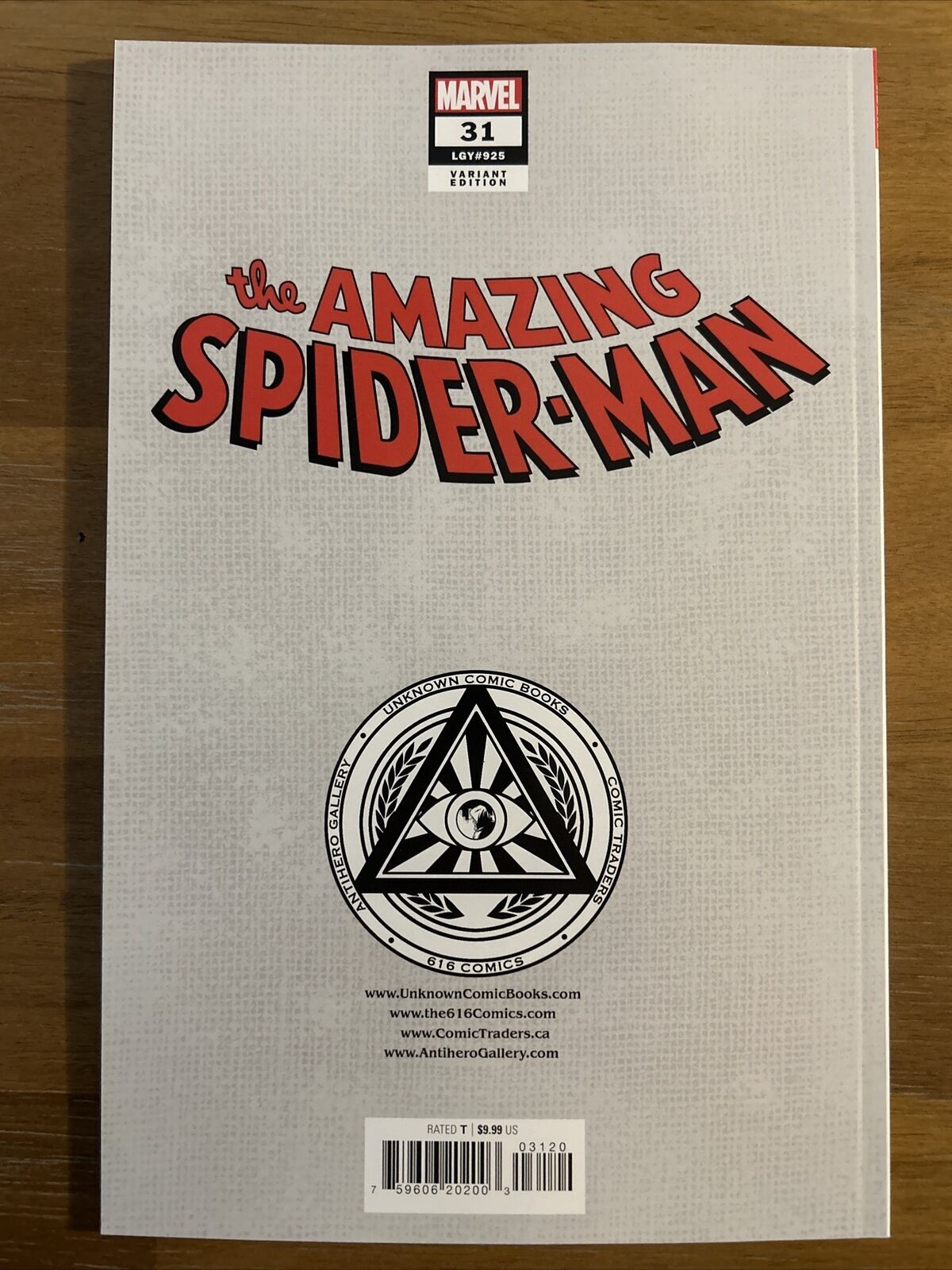 Amazing SpiderMan 31 (Tyler Kirkham Exclusive Virgin Variant) Comic
