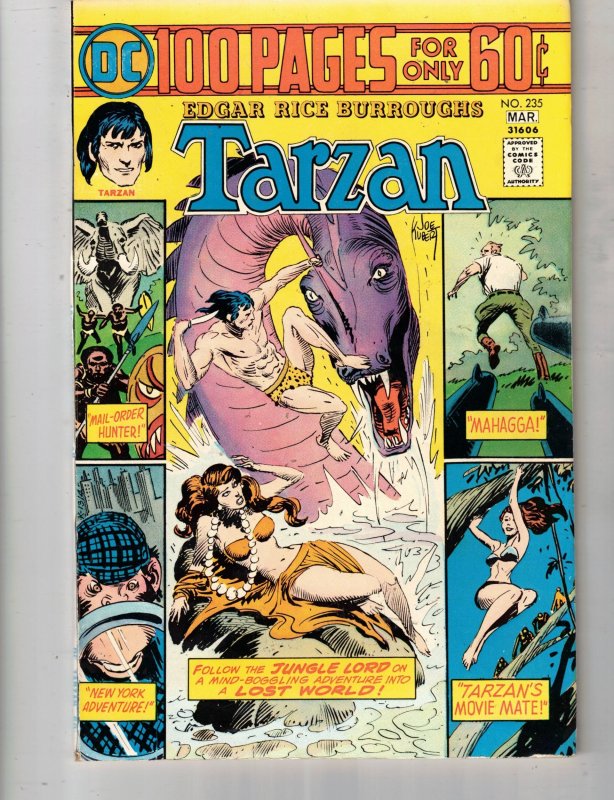 Edgar Rice Burroughs' Tarzan #235 1975 Giant-Size NM- Last Kubert Art! U...