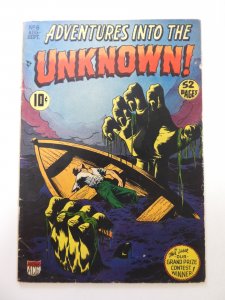 Adventures Into the Unknown #6 (1949) FN- condition  1/2 spine split