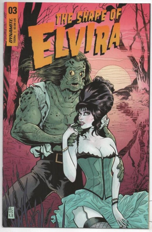 The Shape of ELVIRA #3 C, NM, Dynamite, 2019, more indies in store, Acosta cover