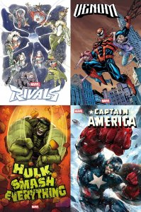 Folded Promo Posters Lot 4 #Rivials, Venom, Hulk Smash, Captain America 2026