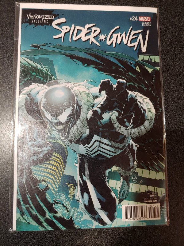 Spider-Gwen 24 1st print venomized villains cover