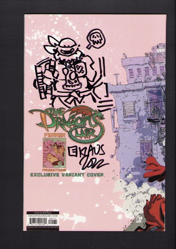 Teenage Mutant Ninja Turtles #100 - SIGNED + SKETCH REMARK BC! (9.0/9.2) 2019