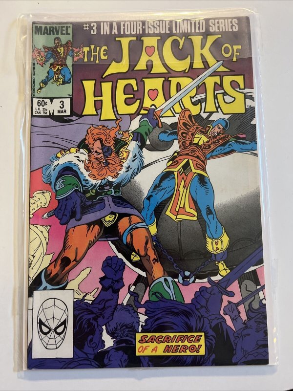 Jack of Hearts #1-4 Complete Marvel Comics Limited Series 1984 Bill Mantlo