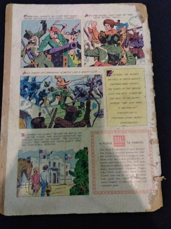 Dell Comics Walt Disney's Davy Crockett At The Alamo #639 Low Grade Copy 1955