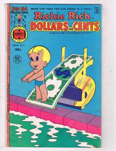 Richie Rich Dollars And Cents #74 VG/FN Harvey World Comic Book Aug 1976 DE48