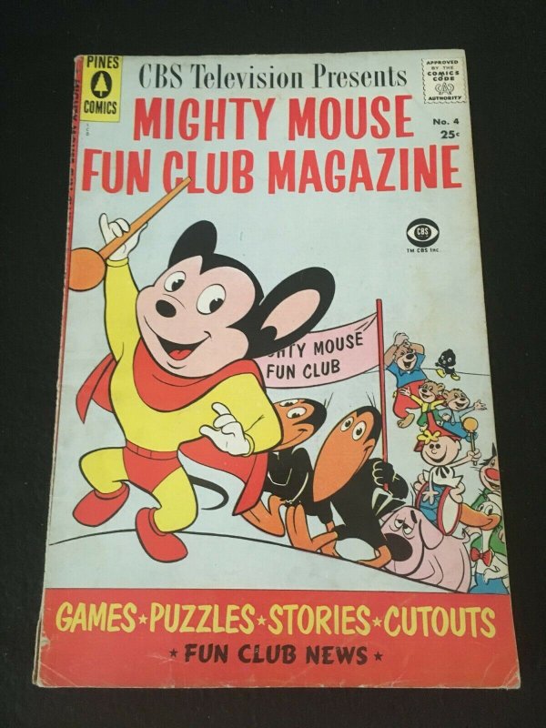 MIGHTY MOUSE FUN CLUB MAGAZINE #4 VG Condition