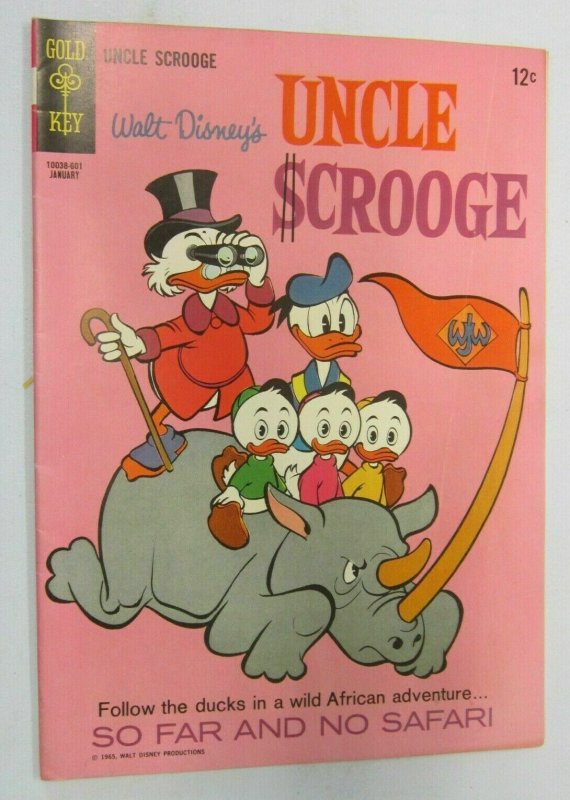 Uncle Scrooge #61 Walt Disney 5.0 (1966)