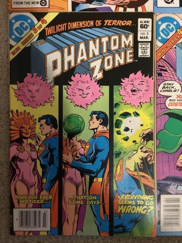 DC Superman Presents The Phantom Zone 1-4 Complete Set * 1982 *