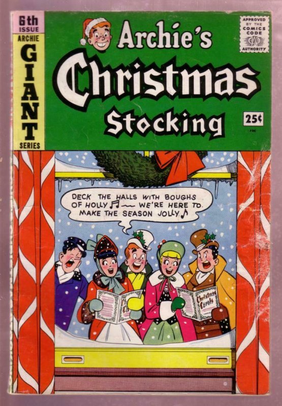 ARCHIE'S CHRISTMAS STOCKING #6 1959 ARCHIE GIANT SERIES VG 