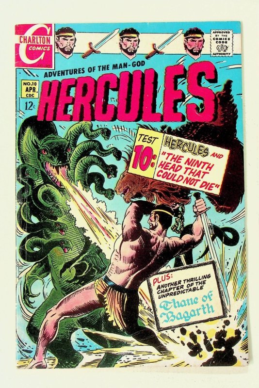 HERCULES #10 Charlton Comics Silver Age 1967