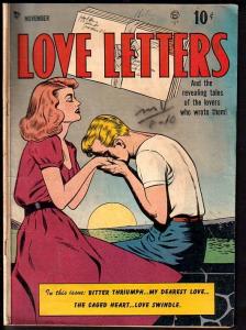 LOVE LETTERS #1-1949-WARD COVER-GUSTAVSON ART INSIDE! VG