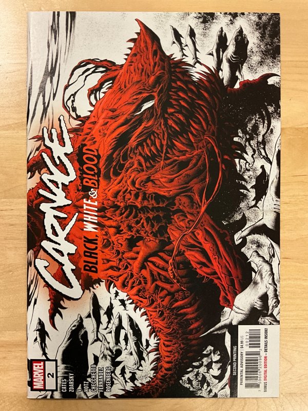 Carnage: Black, White & Blood #2 Second Print Cover (2021)