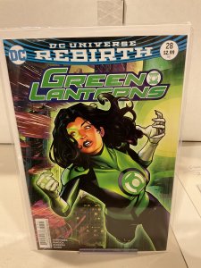 Green Lanterns #28  9.0 (our highest grade)  Brandon Peterson Variant!