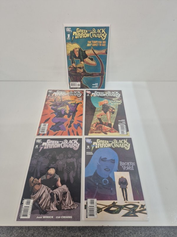 Green Arrow And Black Canary 2007 Series #1-5  Lot Set DC - Near Mint!