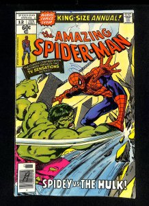 Amazing Spider-Man Annual #12 Newsstand Variant Incredible Hulk!