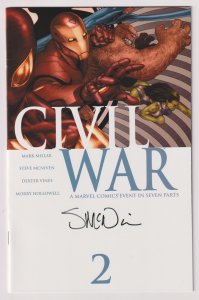 From Marvel Comics! Civil War! Issue #2! Signed by Steve McNiven!