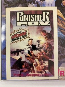 Punisher POV #1 with trading card 8.0 VF (1991