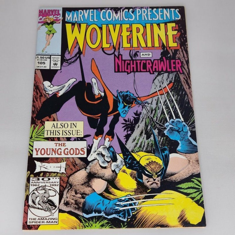 Marvel Comics Presents #105 Marvel 1992 Wolverine And Nightcrawler Flip Covers 