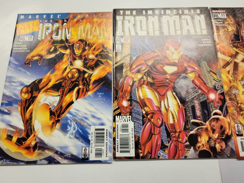 4 Marvel Invincible Ironman Comics Books #49 50 51 52 21 TJ2