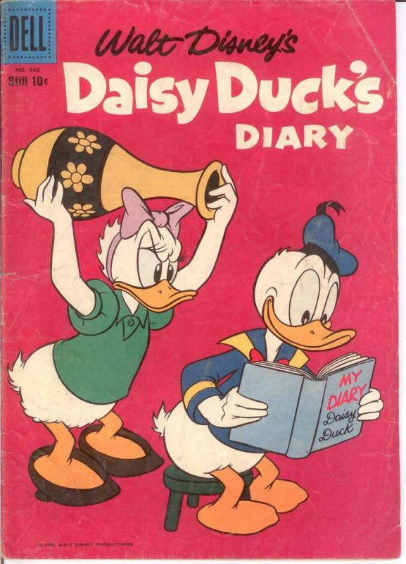 DAISY DUCKS DIARY F.C. 948 VG 1958 COMICS BOOK