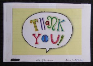 THANK YOU NOTE It's Not just Business 9x6 Greeting Card Art #7111 with 6 Cards