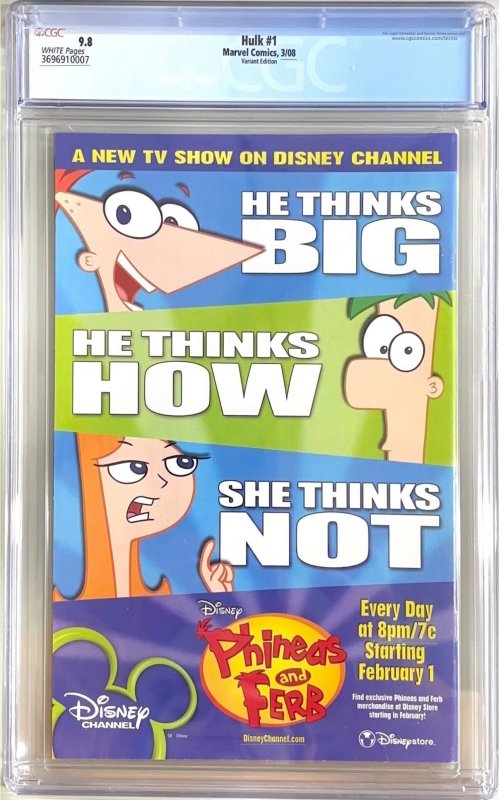 Hulk #1 Acuna Cover (2008) Red Hulk CGC 9.8