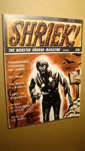 SHRIEK! 4 *NM- 9.2* FU MANCHU FRANKENSTEIN MUNSTERS FAMOUS MONSTERS 1966 RARE