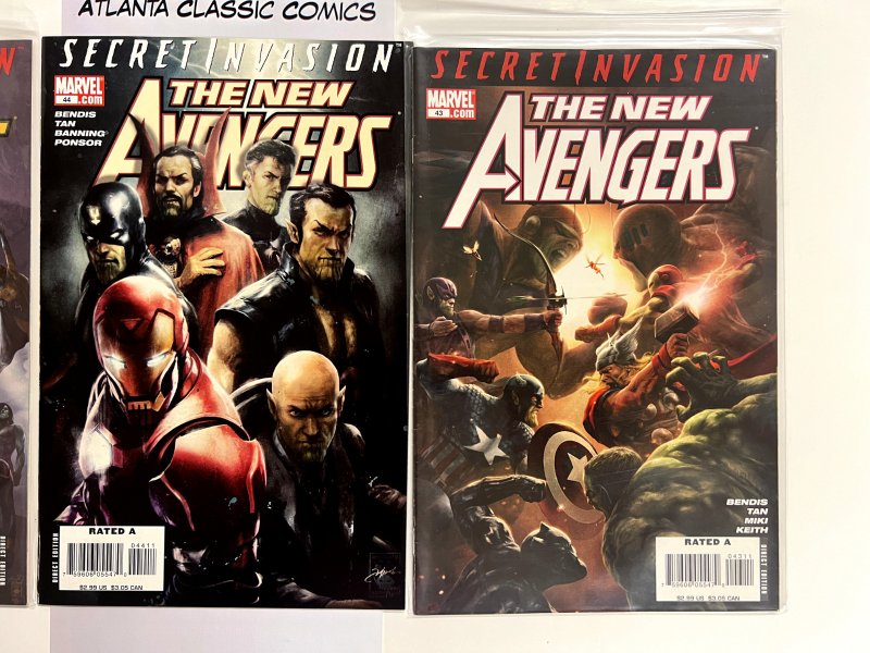 3 The New Avengers Marvel Comic Books # 43 44 45 Defenders Hulk Thor 37 JS19