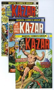 KA-ZAR (Marvel 1974-77) Lot of 28 comics.