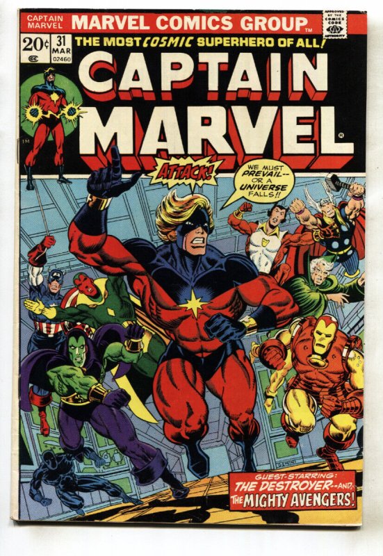 CAPTAIN MARVEL #31 Marvel comic book Bronze-Age