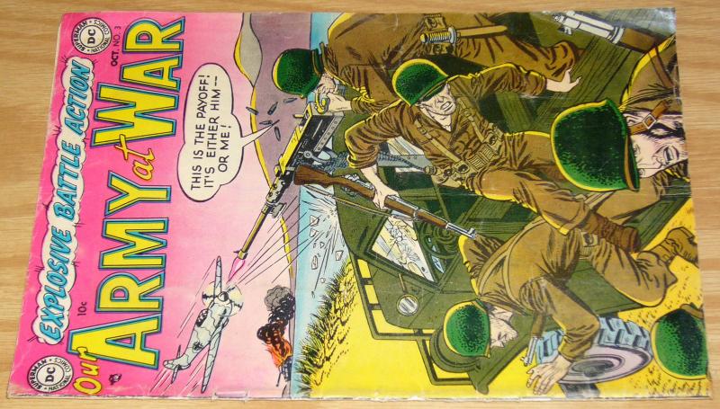 Our Army At War #3 VG october 1952 - golden age dc comics 