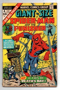 Giant-Size Spider-Man #4 - 3rd Punisher appearance - 1975 - GD/VG 