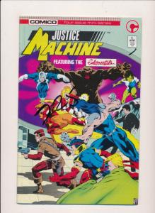 Comico Lot of 3 Comics Justice Machine #1, #2, #4  VERY FINE (HX868) 