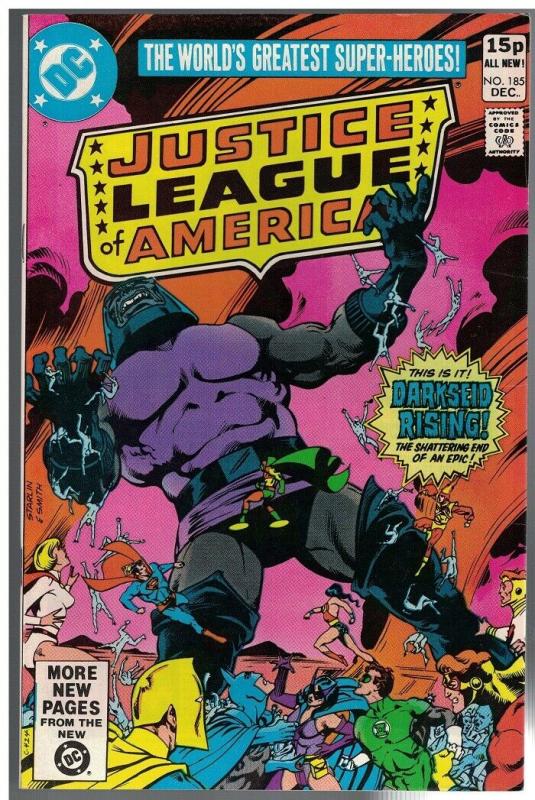 JUSTICE LEAGUE OF AMERICA 185 F-VF DARKSEID UK ED