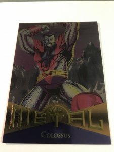 COLOSSUS #90 card : Marvel Metal 1995 Fleer Chromium; NM/M X-men Avengers, base