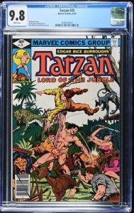 Tarzan #25 1979 Marvel Comics CGC 9.8 White Pages 024
