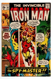 Invincible Iron Man #33 - 1st appearance Spymaster - KEY - 1971 - VG/FN