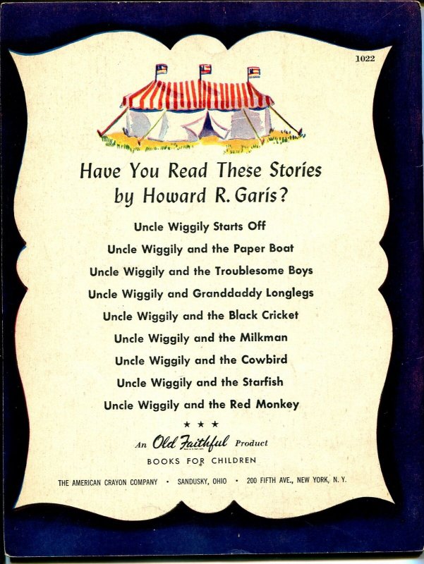 Uncle Wiggly and The Troublesome Boys #1022 1943-Howard A Garis-VF