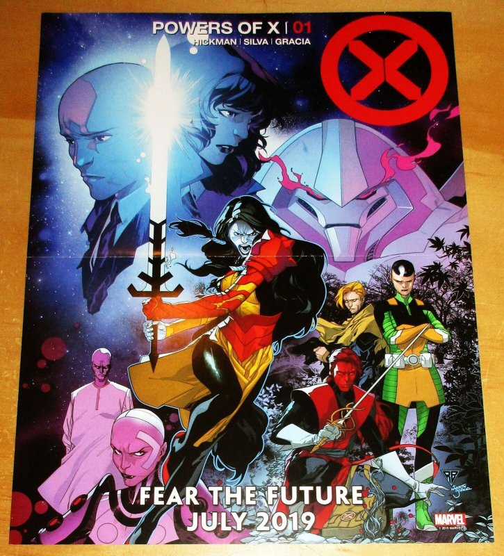 Powers Of X Folded Mini Promo Poster 10 x 13 (Marvel, 2019) New!