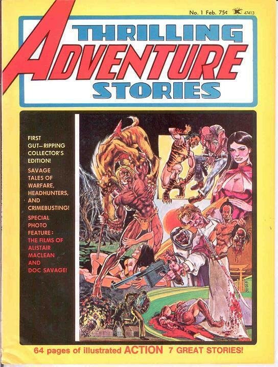 THRILLING ADVENTURE 1 Heath,Thorne 1975 G-VG