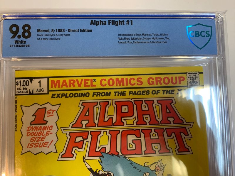 Alpha Flight (1983) # 1 (CBCS 9.8 WP) 1st App Puck & Marina & Tundra