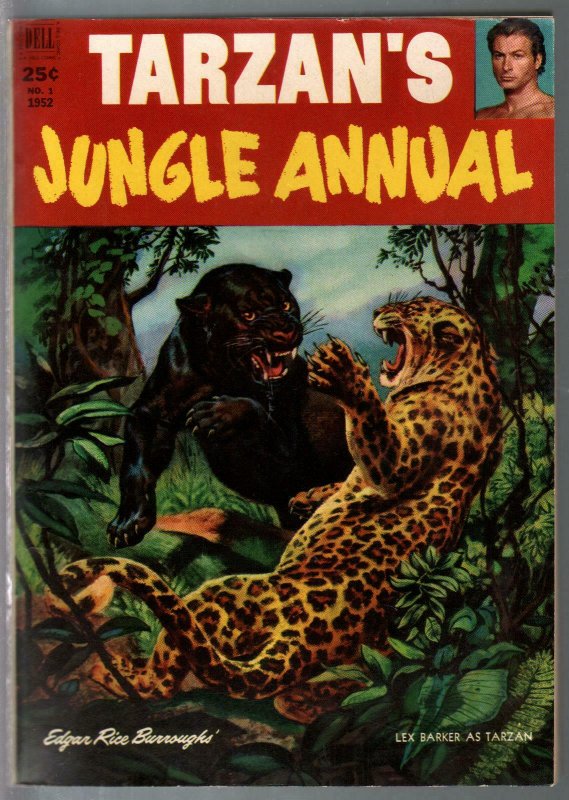 Tarzan's Jungle Annual #1 1952-Dell-Jesse Marsh-ERB-Lex Barker-VF-