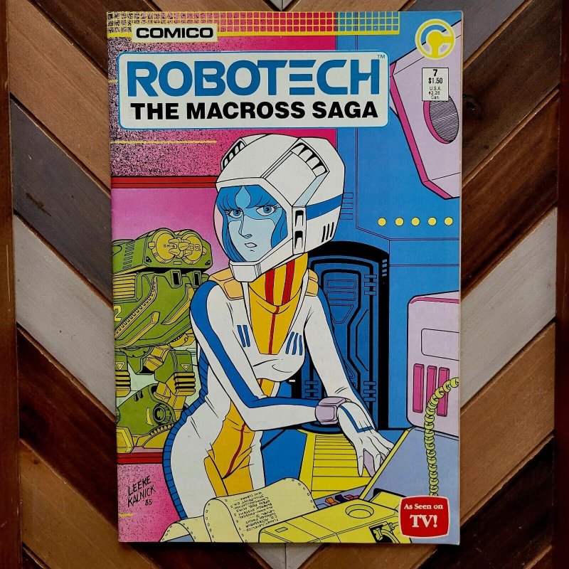 ROBOTECH: The MACROSS SAGA #7 (Comico 1985) Wraparound cover Bye-Bye Mars