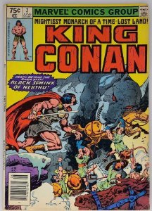 King Conan #2 Marvel 1980 5.5 FN- Black Spinx of Nebthu Buscema Cover & Art