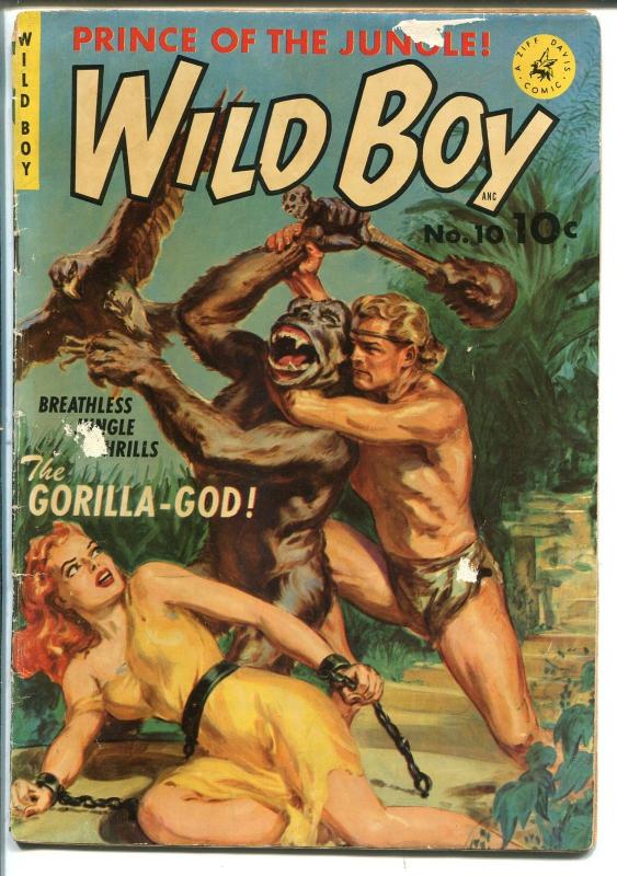 WILD BOY #10 1951-ZIFF-DAVIS-NORMAN SAUNDERS-GOOD GIRL ART-BONDAGE -vg minus